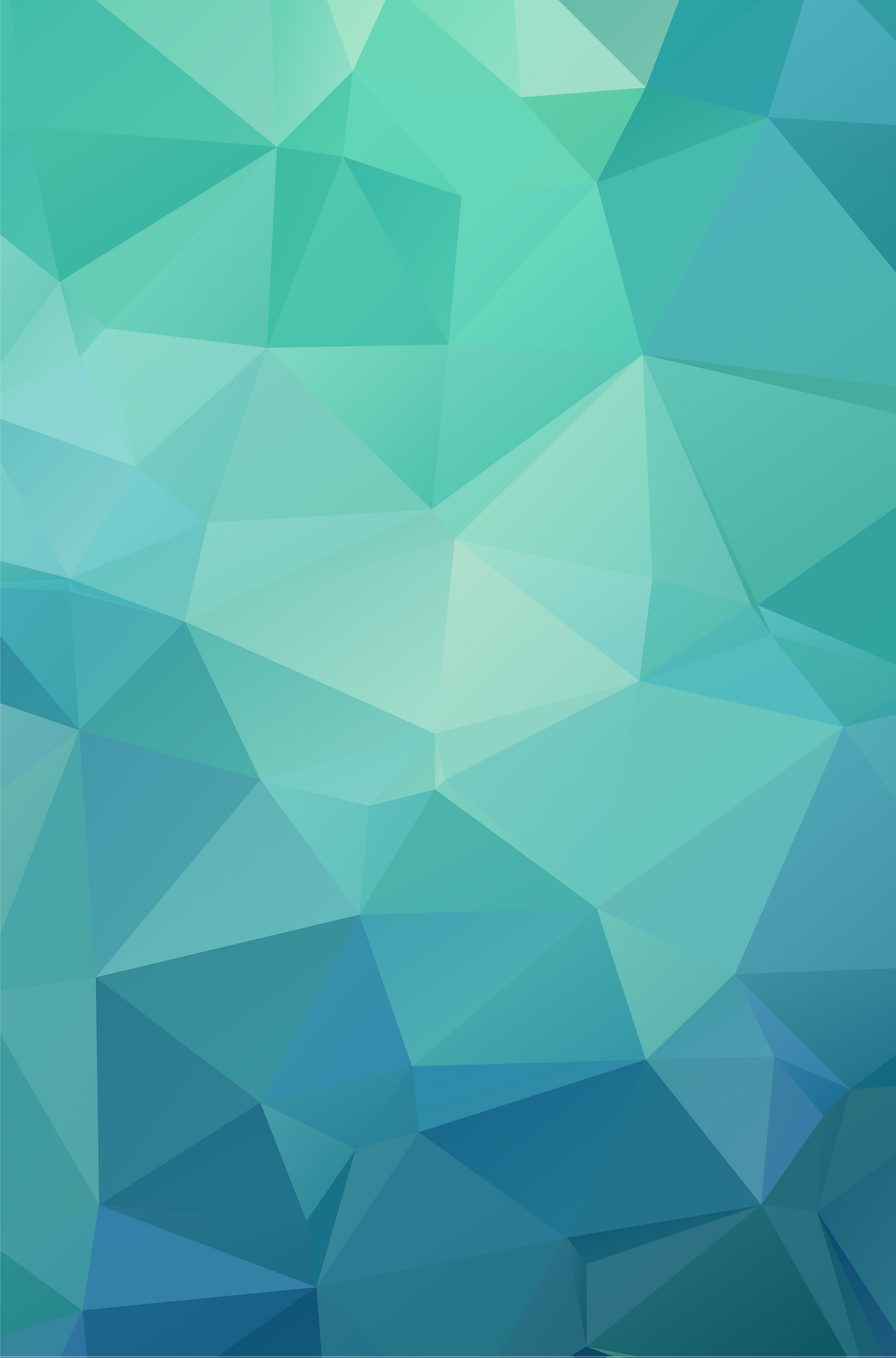 Polygonal abstract green background from triangles